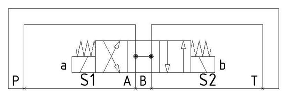 4/3 way valve, DG4V 3 0C H MU H7 60, NG6 / Cetop 3, 80l/m, 24VDC