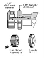 Handknob with locknob control kit 991-211, K control, for Series 1, 2, 3, 4 valves
