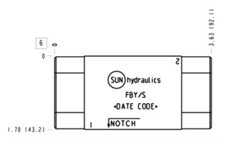 FBY/S, Sandwich housing, NG6, T-10A, Cross relief A to B, B to A