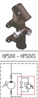 HP 50VIS|Hand pump with feet for horizontal mounting with Bellows/Double check/Shut off valve/Relief - 33ccm/250bar