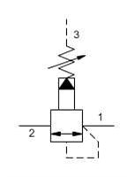 Pilot-operated sequence valve RSJC-LCN, Cavity: T-19A, Capacity: 480 l/min,  Range: 10,5-420bar